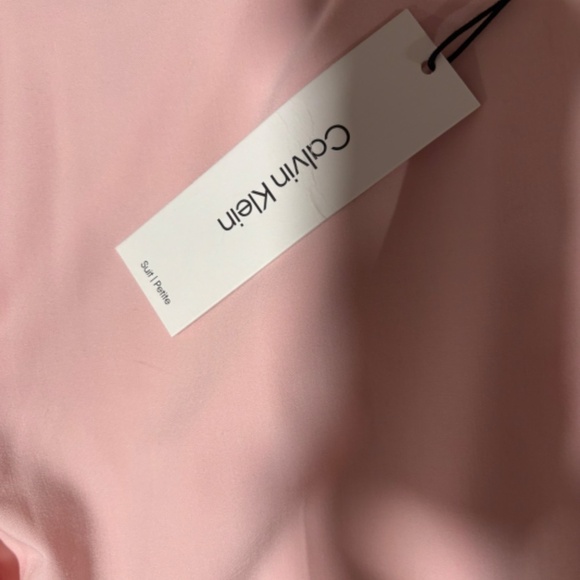 Pink Calvin Klein dress pants/trousers Size 12 Petite ankle length - Picture 2 of 8